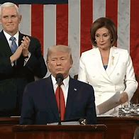 Image result for Nancy Pelosi Donald Trump Speech