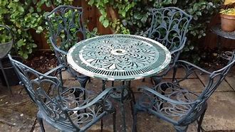 Image result for Metal Patio Table and Chairs