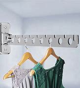 Image result for Wall Attached Clothes Hanger