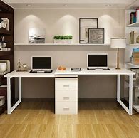 Image result for Modern Home Office Double Desk