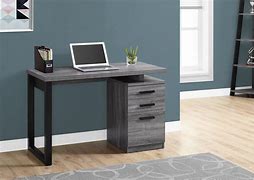 Image result for Gray Computer Desk with Drawers