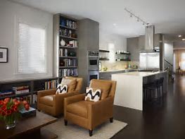 Image result for Kitchen Living Room Design