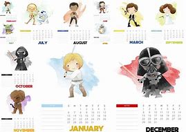 Image result for Star Wars Calendar