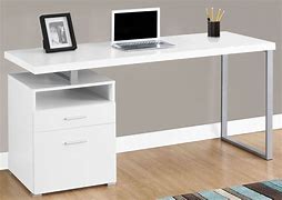 Image result for Simple White Desk