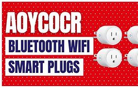 Image result for Aoycocr Bluetooth Wifi Smart Plug - Smart Outlets Work With Alexa, Google Home Assistant, Remote Control Plugs With Timer Function, ETL/FCC/Rohs