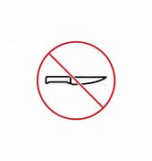 Image result for Clip Art No Knives Sign