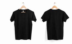 Image result for Plain T-Shirt Black On Hanger