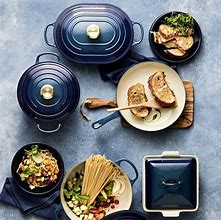 Image result for Le Creuset Enameled Cast Iron Shallow Fry Pan, 9 1/2", Matte French Grey | Williams Sonoma