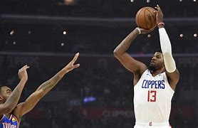 Image result for Paul George Clippers White Backgrond Photo Shoot