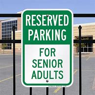 Image result for Elderly Parking Sign