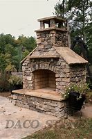Image result for Stone Outdoor Fireplace Kits
