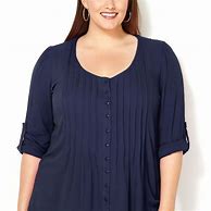 Image result for Blue Plus Size Blouse