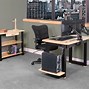 Image result for dual monitor desk