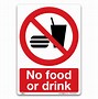 Image result for No Food Safety Sign