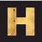Image result for H Letter Design Gold