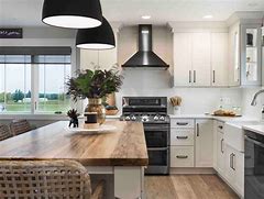 Image result for Stylish Indoor Home Kitchen with White Appliances