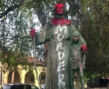 Image result for Saint Junipero Serra Statues in San Francisco Nancy Pelosi and Joe Biden