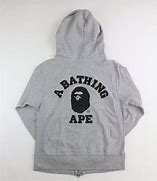 Image result for BAPE Grey Hoodie with Champion