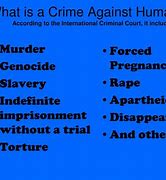 Image result for List of Crimes Against Humanity