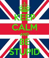 Image result for Keep Calm and Get Stupid