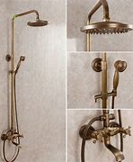 Image result for Bronze Dual Shower Head System
