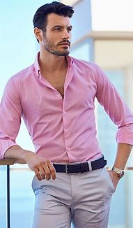 Image result for Grey and Pink Outfit Men