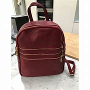 Image result for Red Leather Backpack