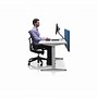 Image result for Sit-Stand Desk with Monitor Mount