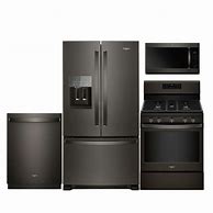 Image result for black stainless steel appliance bundle