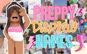 Image result for Cute Preppy Display Names Roblox