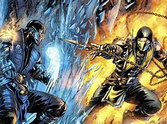 Image result for Scorpion vs Sub-Zero Comic