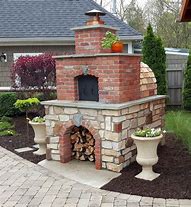 Image result for Outdoor Wood Fired Brick Oven Pizza