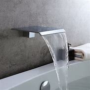 Image result for Waterfall Bathroom Faucet Chrome