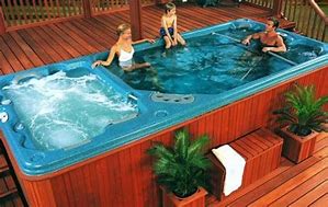 Image result for Hot Tub Swim Spa Pools