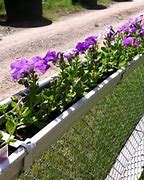 Image result for Chain Link Fence Planters