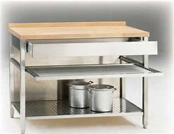 Image result for Kitchen Prep Table with Storage