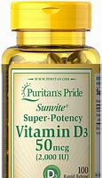 Image result for Puritan's Pride Vitamin D3 50 Mcg (2000 IU) | 200 Softgels