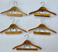 Image result for Vintage Set Well Wooden Hangers