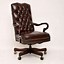 Image result for leather desk chair with wheels