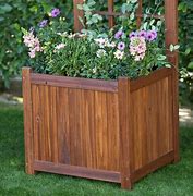 Image result for Wooden Planters Outdoor