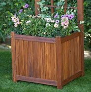 Image result for large wood planters box