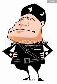 Image result for Benito Mussolini Caricature