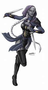 Image result for Dnd Drow Rogue