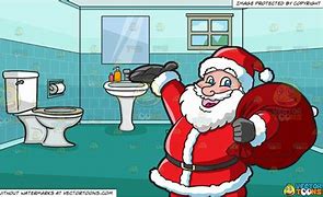 Image result for Santa Toilet Cartoon
