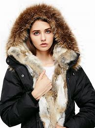 Image result for Girls Fur Hood Coat