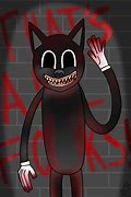 Image result for Scary Cartoon Eye Cat