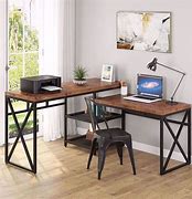 Image result for Industrial Desk with Shelf
