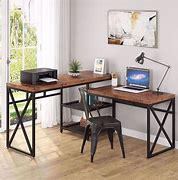 Image result for Wood Desk with Storage
