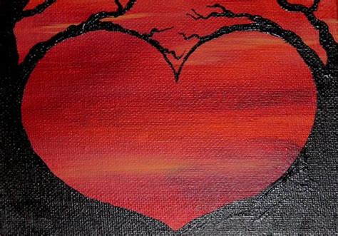 Scarlet Heart   small acrylic painting on canvas   Inspired …   Flickr