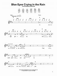 Image result for Lead Sheet Blue Eyes Crying in the Rain